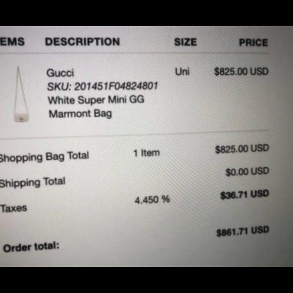 Gucci super mini - Picture 5 of 9